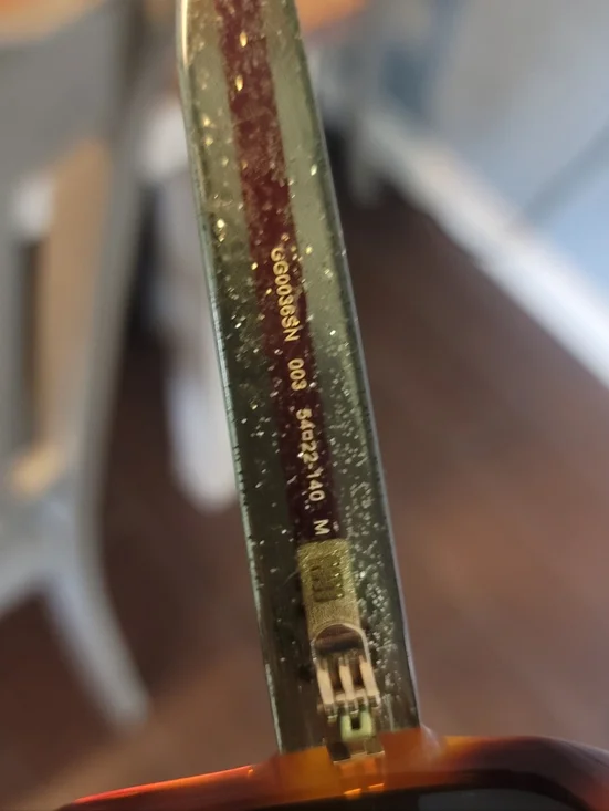 Gucci Women’s Tortoise Frame Sunglasses with Signature Stripe - Picture 10 of 11